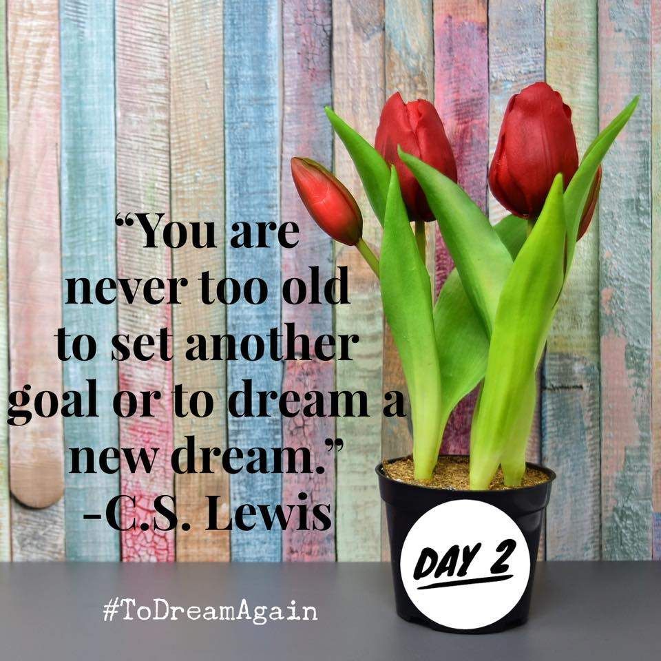 Day 2 - Give yourself permission to Dream Again